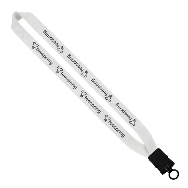 1" knitted cotton lanyard with plastic snap-buckle release and O-ring.... from ASI 88060 Snugz/USA Inc / SnugZ USA®