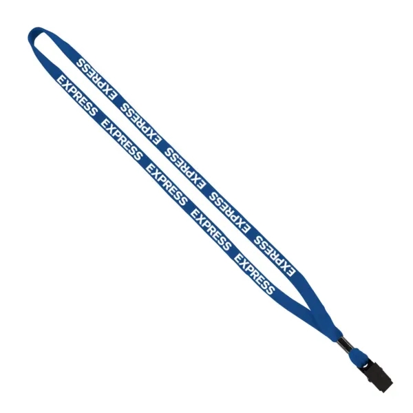 1/2" x 16" cotton lanyard with metal crimp and metal bulldog... from ASI 88060 Snugz/USA Inc / SnugZ USA®
