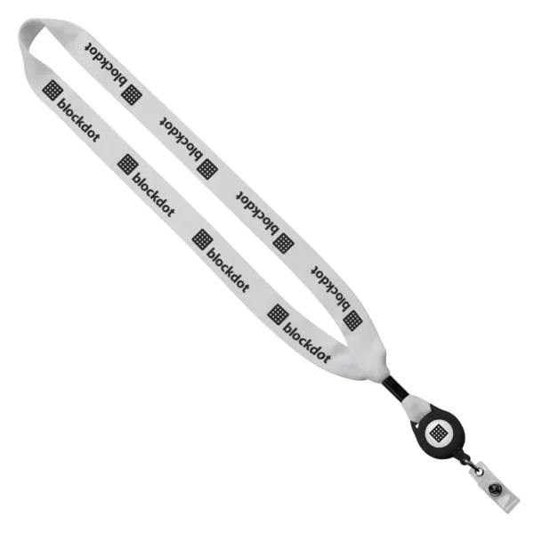 3/4" x 16" cotton lanyard with retractable zip cord (approx. 30... from ASI 88060 Snugz/USA Inc / SnugZ USA®