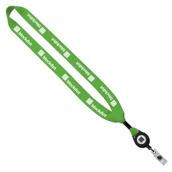 3/4" x 16" cotton lanyard with retractable zip cord (approx. 30... from ASI 88060 Snugz/USA Inc / SnugZ USA®