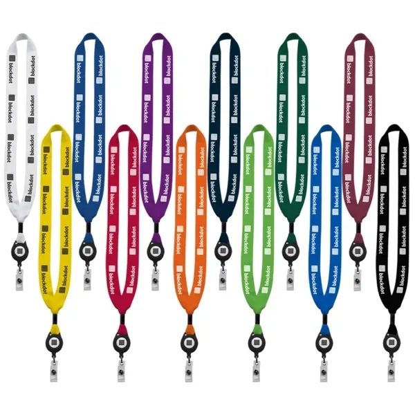 3/4" x 16" cotton lanyard with retractable zip cord (approx. 30... from ASI 88060 Snugz/USA Inc / SnugZ USA®
