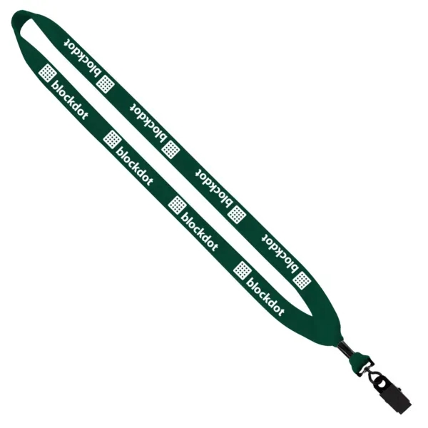3/4" x 16" cotton lanyard with metal crimp and bulldog clip.... from ASI 88060 Snugz/USA Inc / SnugZ USA®