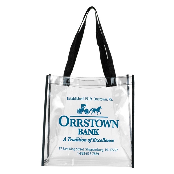 Stadium compliant tote bag made of clear vinyl with 20" handles.... from ASI 62660 Innovation Line