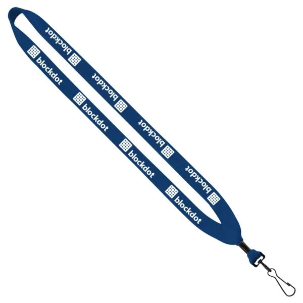 3/4" x 16" cotton lanyard with metal crimp and bulldog clip.... from ASI 88060 Snugz/USA Inc / SnugZ USA®