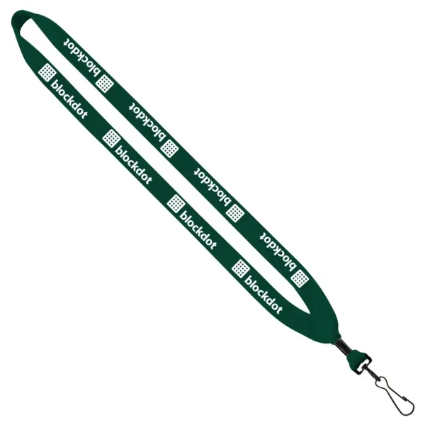 3/4" x 16" cotton lanyard with metal crimp and bulldog clip.... from ASI 88060 Snugz/USA Inc / SnugZ USA®