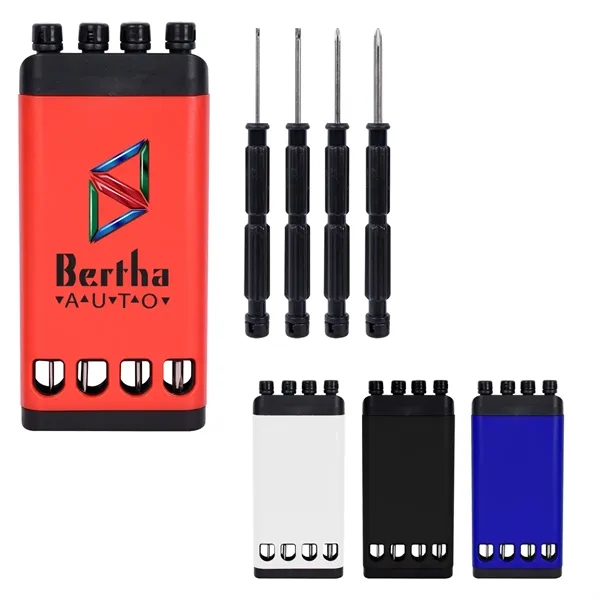 2" x 4" screwdriver set with two flat head and two... from ASI 61125 Hit Promotional Products / Hit®