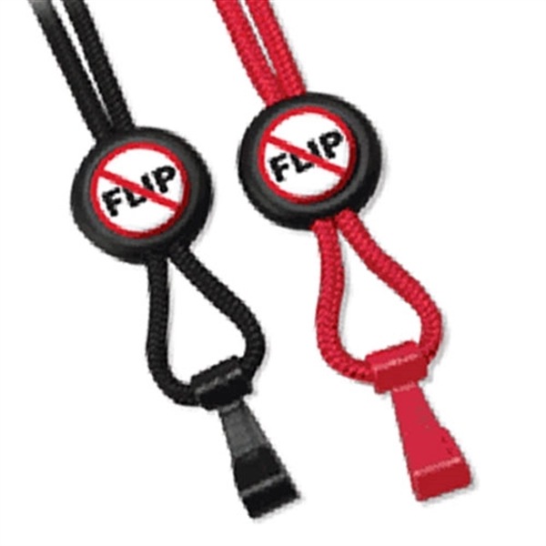 No-flip lanyard with "twist-free" wide plastic hook and 3/4" slider. Guaranteed... from ASI 79898 Promovision / PROMOVISION