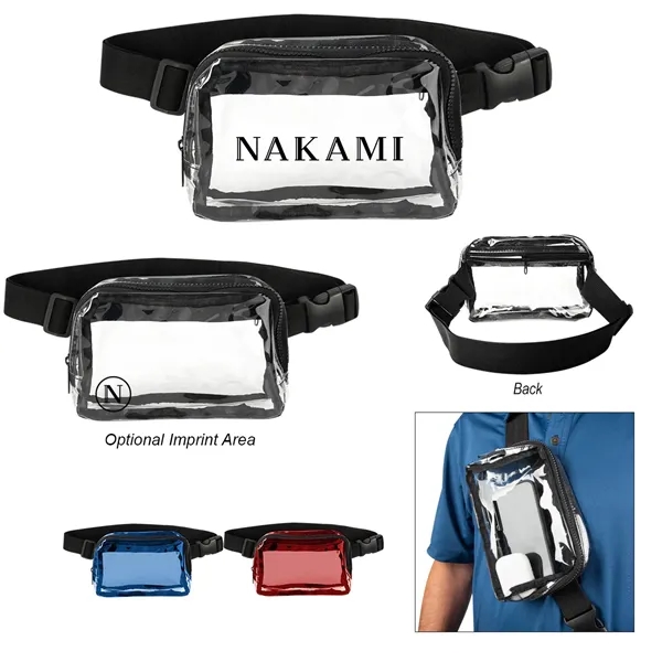 2" x 5.375" x 7.875" belt bag with a zippered main... from ASI 61125 Hit Promotional Products / Hit®
