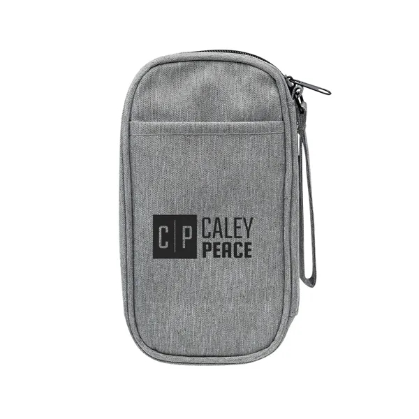 Tech organizer with two zippered compartments and multiple interior pockets.... from ASI 61125 Hit Promotional Products / Hit®