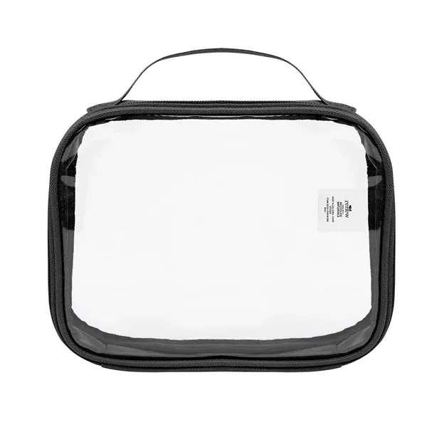2" x 6.25" x 8.5" clear PVC toiletry bag.... from ASI 61125 Hit Promotional Products / Hit®