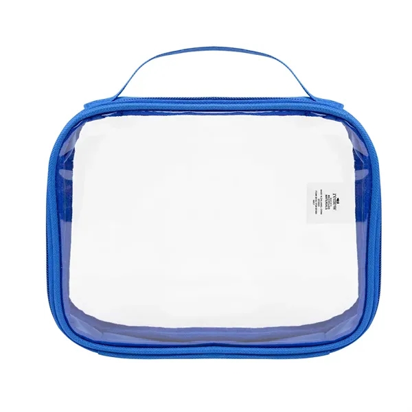 2" x 6.25" x 8.5" clear PVC toiletry bag.... from ASI 61125 Hit Promotional Products / Hit®