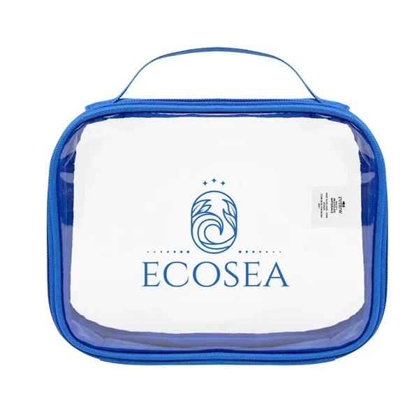 2" x 6.25" x 8.5" clear PVC toiletry bag.... from ASI 61125 Hit Promotional Products / Hit®