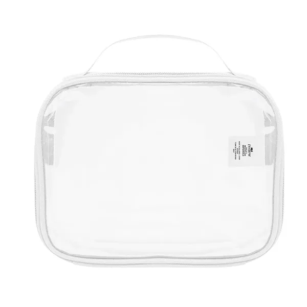 2" x 6.25" x 8.5" clear PVC toiletry bag.... from ASI 61125 Hit Promotional Products / Hit®
