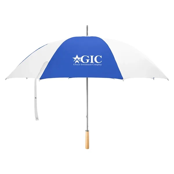 Golf umbrella with metal shaft and wood handle.... from ASI 61125 Hit Promotional Products / Hit®