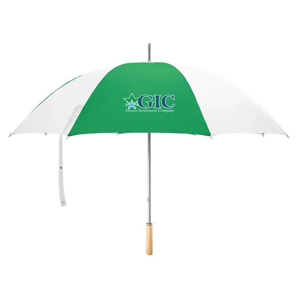 Golf umbrella with metal shaft and wood handle.... from ASI 61125 Hit Promotional Products / Hit®
