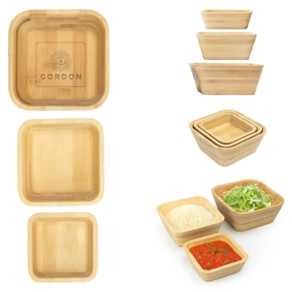 Set of three bamboo bowls.... from ASI 61125 Hit Promotional Products / Hit®