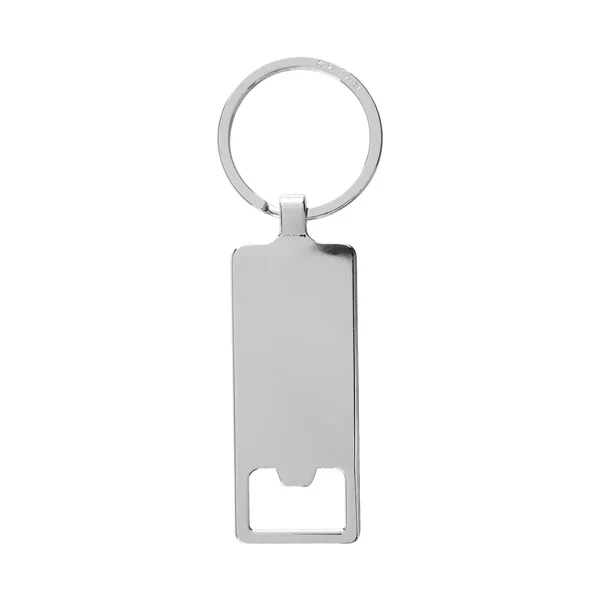 Bamboo key tag with bottle opener and split ring attachment.... from ASI 61125 Hit Promotional Products / Hit®