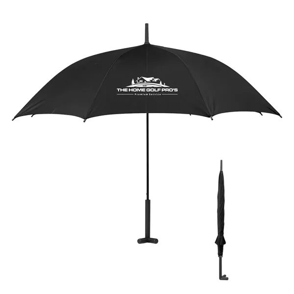 Umbrella with 46" arc, auto open, manual close and prop stand.... from ASI 61125 Hit Promotional Products / Hit®