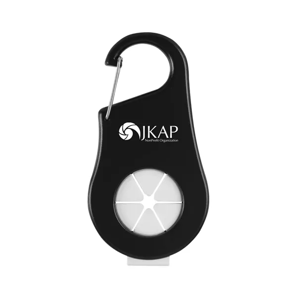 Carabiner with towel holder and water bottle holder.... from ASI 61125 Hit Promotional Products / Hit®