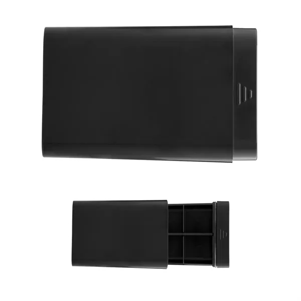 Pill case with 3 separate compartments and removable divider.... from ASI 61125 Hit Promotional Products / Hit®