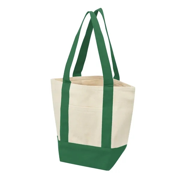 Recycled cotton canvas tote bag with front pocket and 18" handles.... from ASI 61125 Hit Promotional Products / Hit®