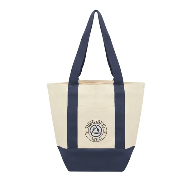 Recycled cotton canvas tote bag with front pocket and 18" handles.... from ASI 61125 Hit Promotional Products / Hit®