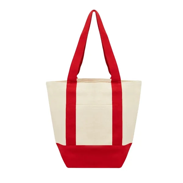 Recycled cotton canvas tote bag with front pocket and 18" handles.... from ASI 61125 Hit Promotional Products / Hit®