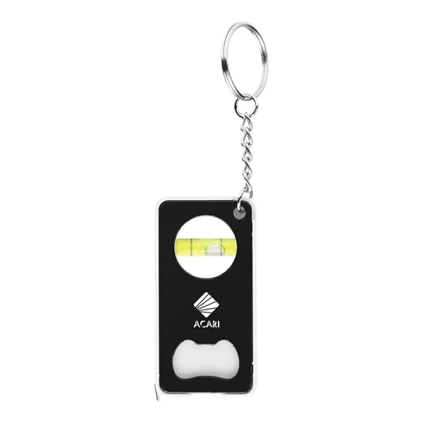 3-in-1 key chain with tape measure, level and bottle opener.... from ASI 61125 Hit Promotional Products / Hit®