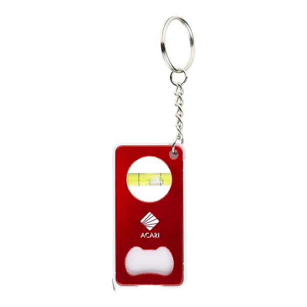 3-in-1 key chain with tape measure, level and bottle opener.... from ASI 61125 Hit Promotional Products / Hit®