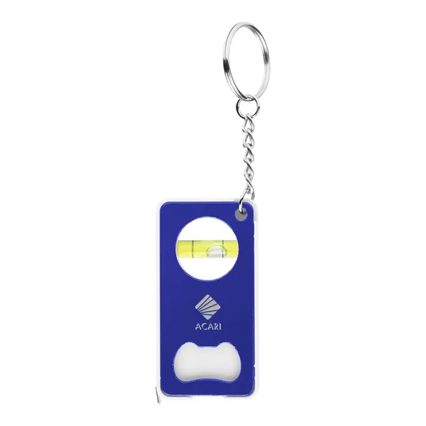 3-in-1 key chain with tape measure, level and bottle opener.... from ASI 61125 Hit Promotional Products / Hit®