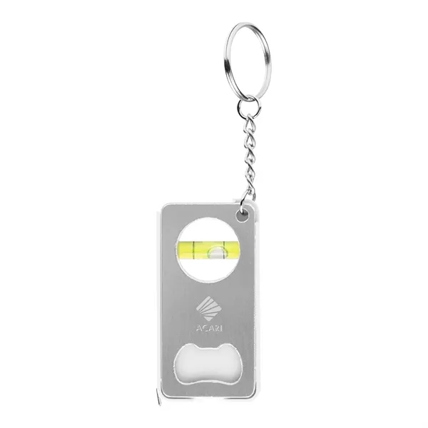 3-in-1 key chain with tape measure, level and bottle opener.... from ASI 61125 Hit Promotional Products / Hit®