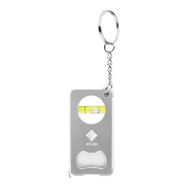 3-in-1 key chain with tape measure, level and bottle opener.... from ASI 61125 Hit Promotional Products / Hit®