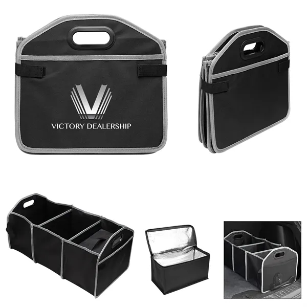 13" x 12" x 24" trunk organizer with cooler bag.... from ASI 61125 Hit Promotional Products / Hit®