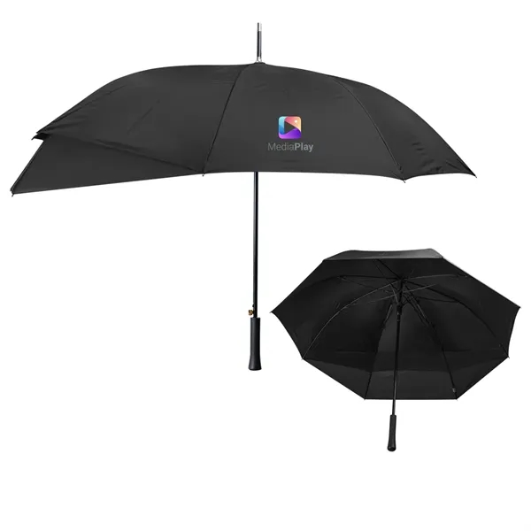 Umbrella with 47" arc, auto open/manual closure, fiberglass frame and hook... from ASI 61125 Hit Promotional Products / Hit®