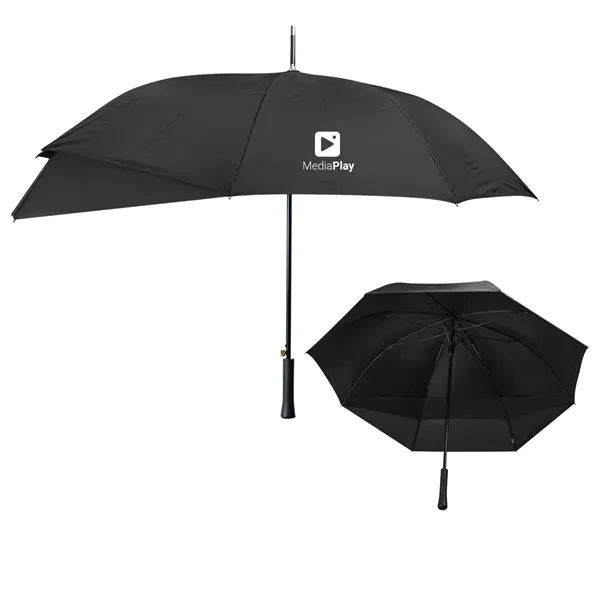 Umbrella with 47" arc, auto open/manual closure, fiberglass frame and hook... from ASI 61125 Hit Promotional Products / Hit®