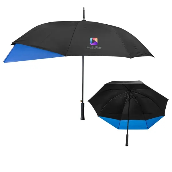 Umbrella with 47" arc, auto open/manual closure, fiberglass frame and hook... from ASI 61125 Hit Promotional Products / Hit®