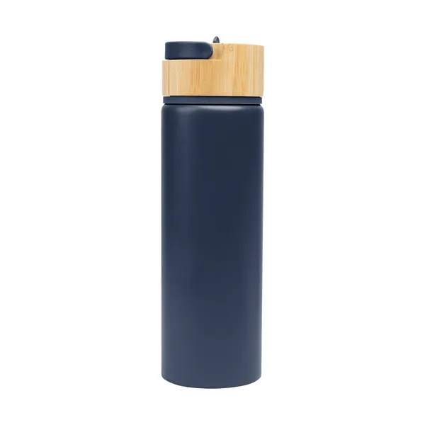 27 oz. recycled aluminum bottle with double wall construction and bamboo... from ASI 61125 Hit Promotional Products / Hit®