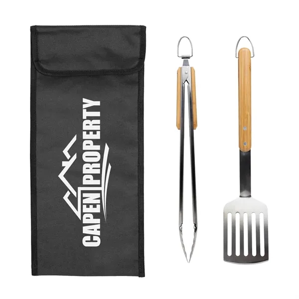 Barbeque tool set with pouch, spatula tongs.... from ASI 61125 Hit Promotional Products / Hit®