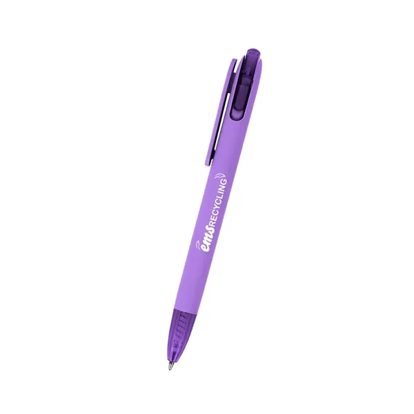 Plunger action ballpoint pen made of recycled ABS material.... from ASI 61125 Hit Promotional Products / Hit®