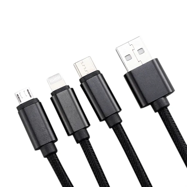 3 in 1 Charging Cable Nylon Braided.... from ASI 64845 Kin Image Inc
