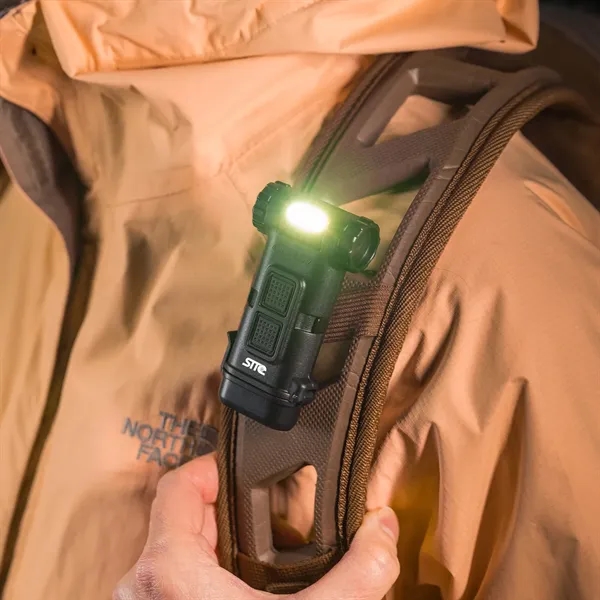 Powerful C.O.B. LED flashlight with a magnetic base and a clip.... from ASI 46170 Compass Industries Inc