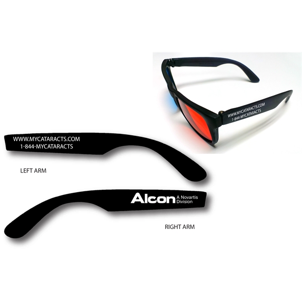 Custom Plastic 3D Glasses - Proview Professional Anaglyph 3D Glasses... from ASI 80485 Rainbow Symphony Inc / Rainbow Symphony