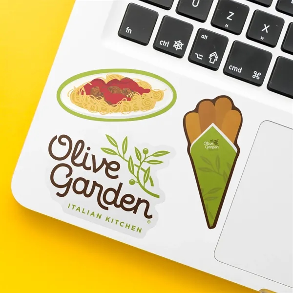 Custom glossy business stickers/labels that are water and weather resistant.... from ASI 89791 StickerYou / Custom Vinyl Stickers