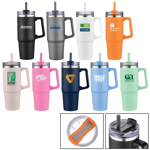 30 oz. vacuum insulated travel mug made of stainless steel with... from ASI 57655 STOPNGO Line
