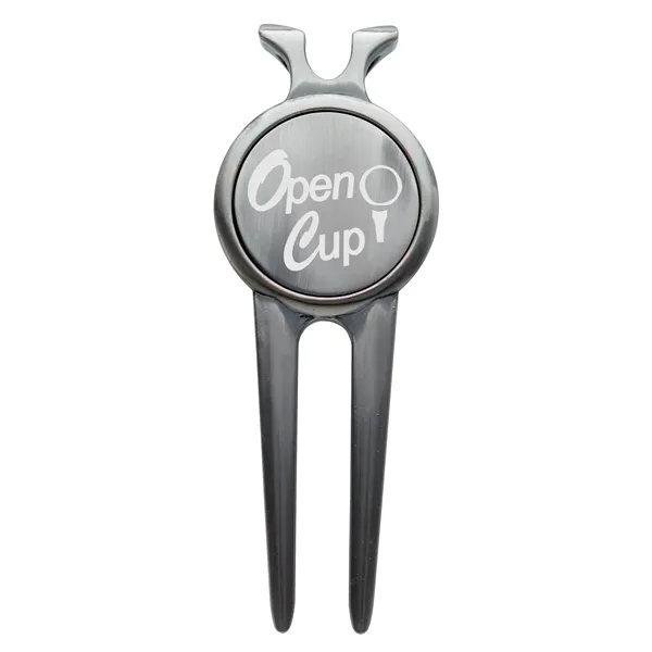 Deluxe Magnetic Divot Repair Tool with Ball Marker... from ASI 40480 Koozie Group / Norwood