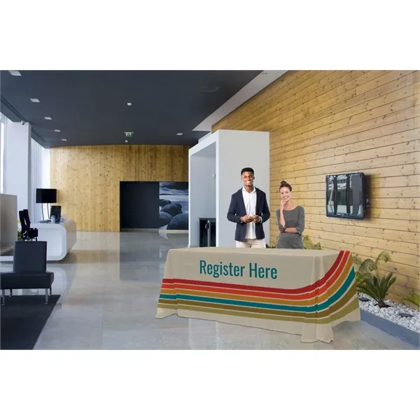 Environmentally-friendly table throw designed for use with 6' wide tables; covers... from ASI 87188 Showdown Displays