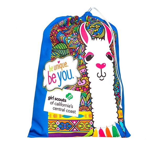 Fully customizable canvas laundry bag with screen printed graphics. Custom size,... from ASI 65952 ZZ DROPPED -LBU Inc / LBU