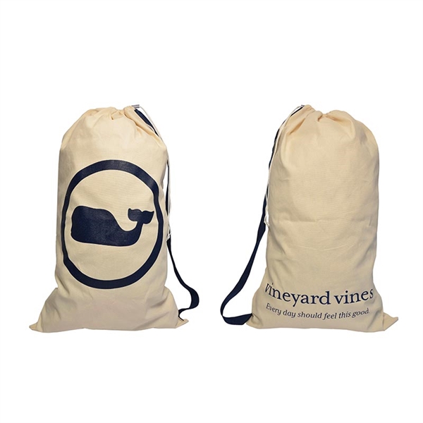 Fully customizable canvas laundry bag with screen printed graphics. Custom size,... from ASI 65952 ZZ DROPPED -LBU Inc / LBU