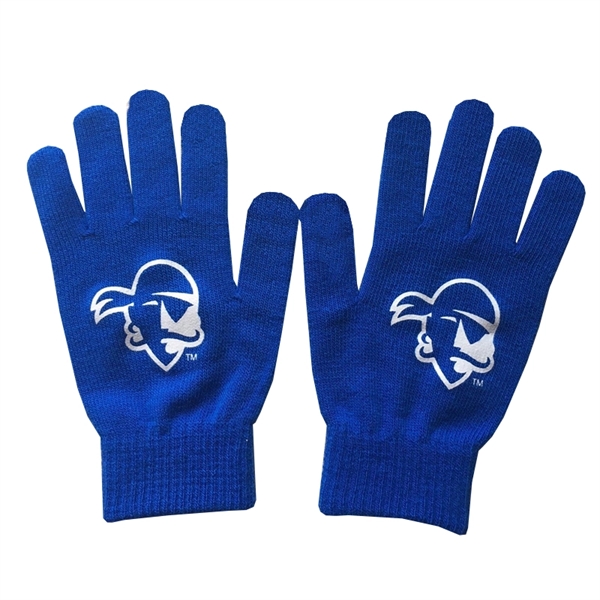 Pantone matched knit gloves made of acrylic and available in several... from ASI 45657 Pop! Promos