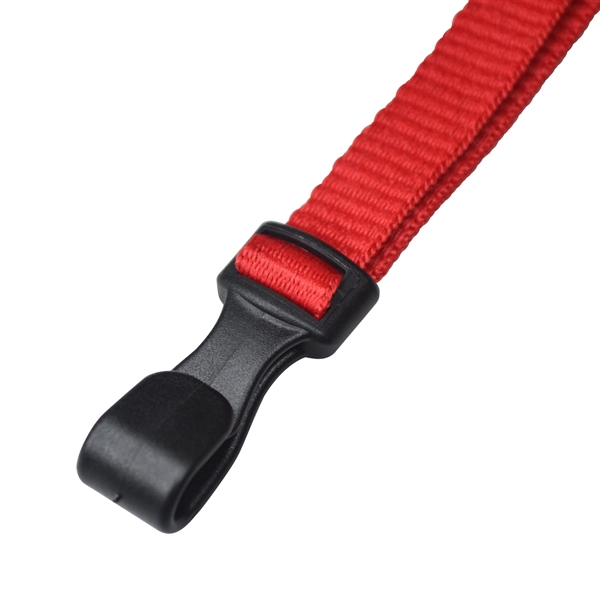 These economical 3/8" wide flat lanyards feature three breakaways and a... from ASI 79898 Promovision / PROMOVISION